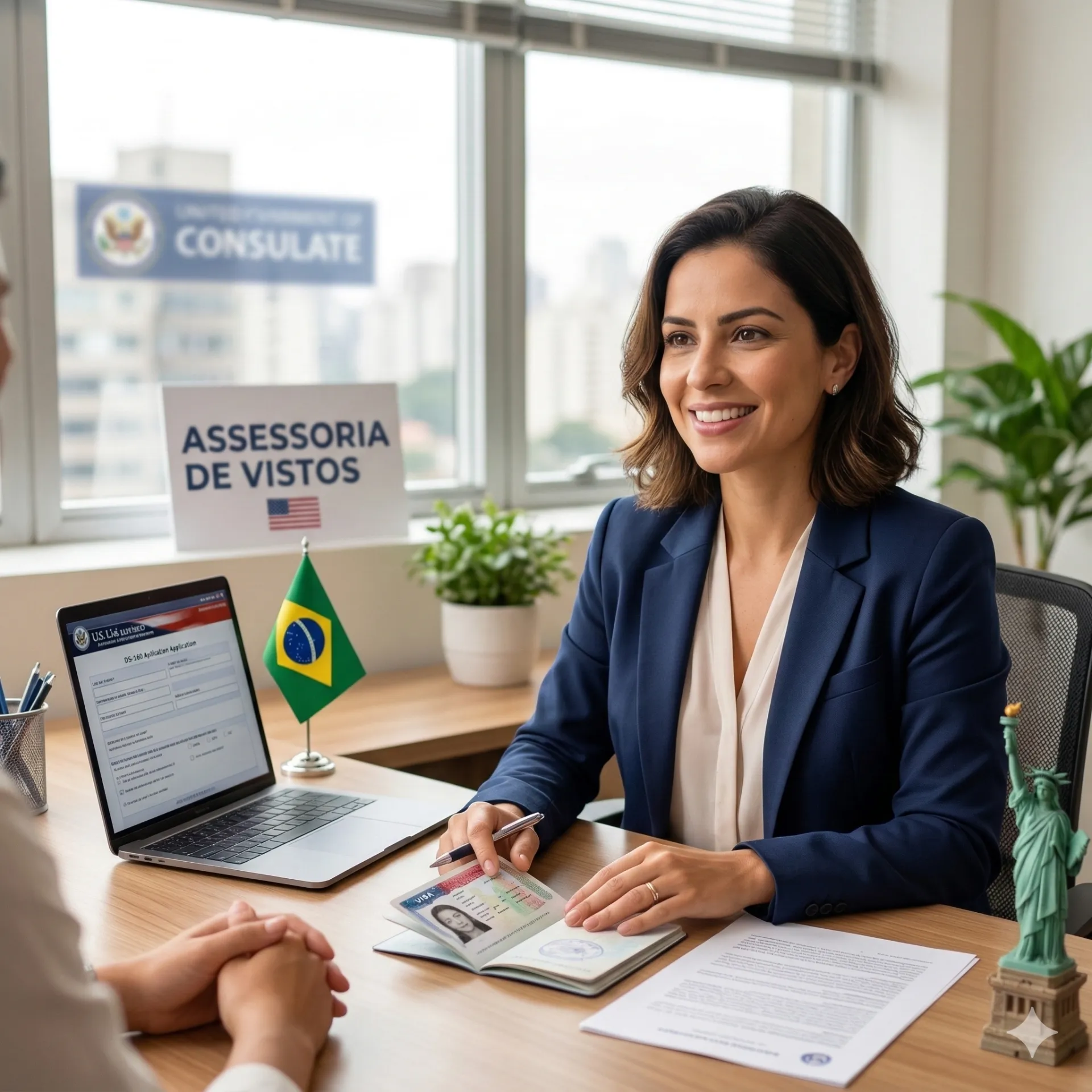 Imagem ilustrativa para o artigo Guia das principais assessorias para tirar visto americano no Brasil da Genuína Conexão